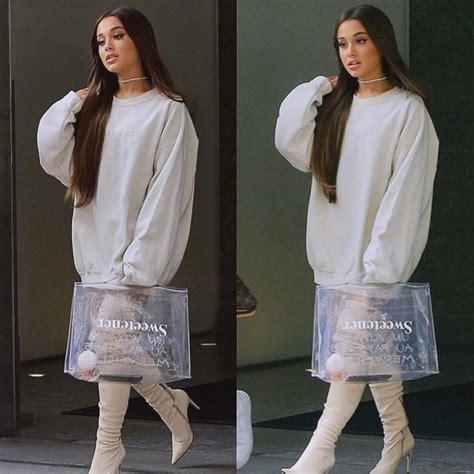 ariana grande hermes clear bag|ariana grande flannel bag.